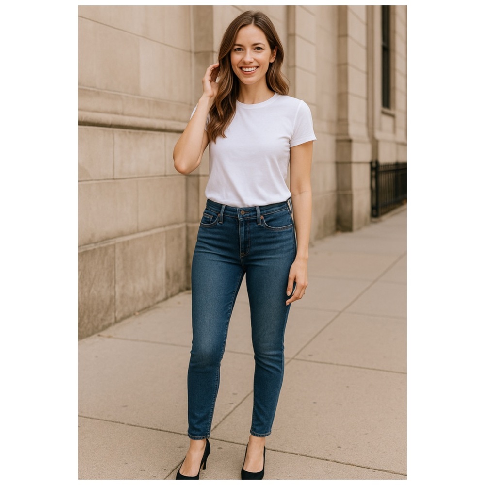 Alexander Wang Medium Wash Skinny Crop Jeans Size 27